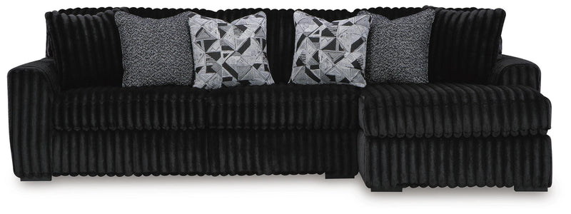 Midnight-Madness Sectional with Chaise