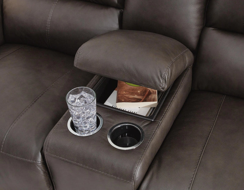 Boxmere Power Reclining Loveseat with Console