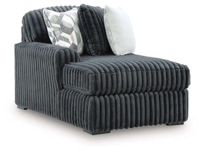 Midnight-Madness Sectional with Chaise