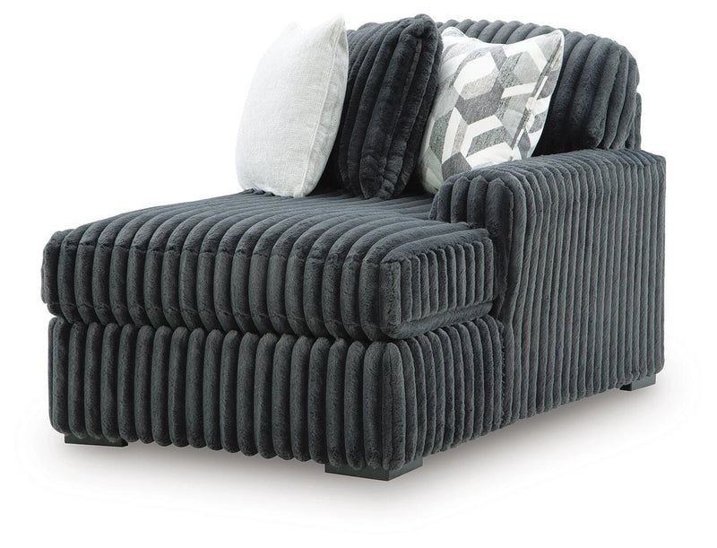 Midnight-Madness Sectional with Chaise